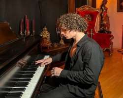 The star is interested in music and plays piano in his free time.